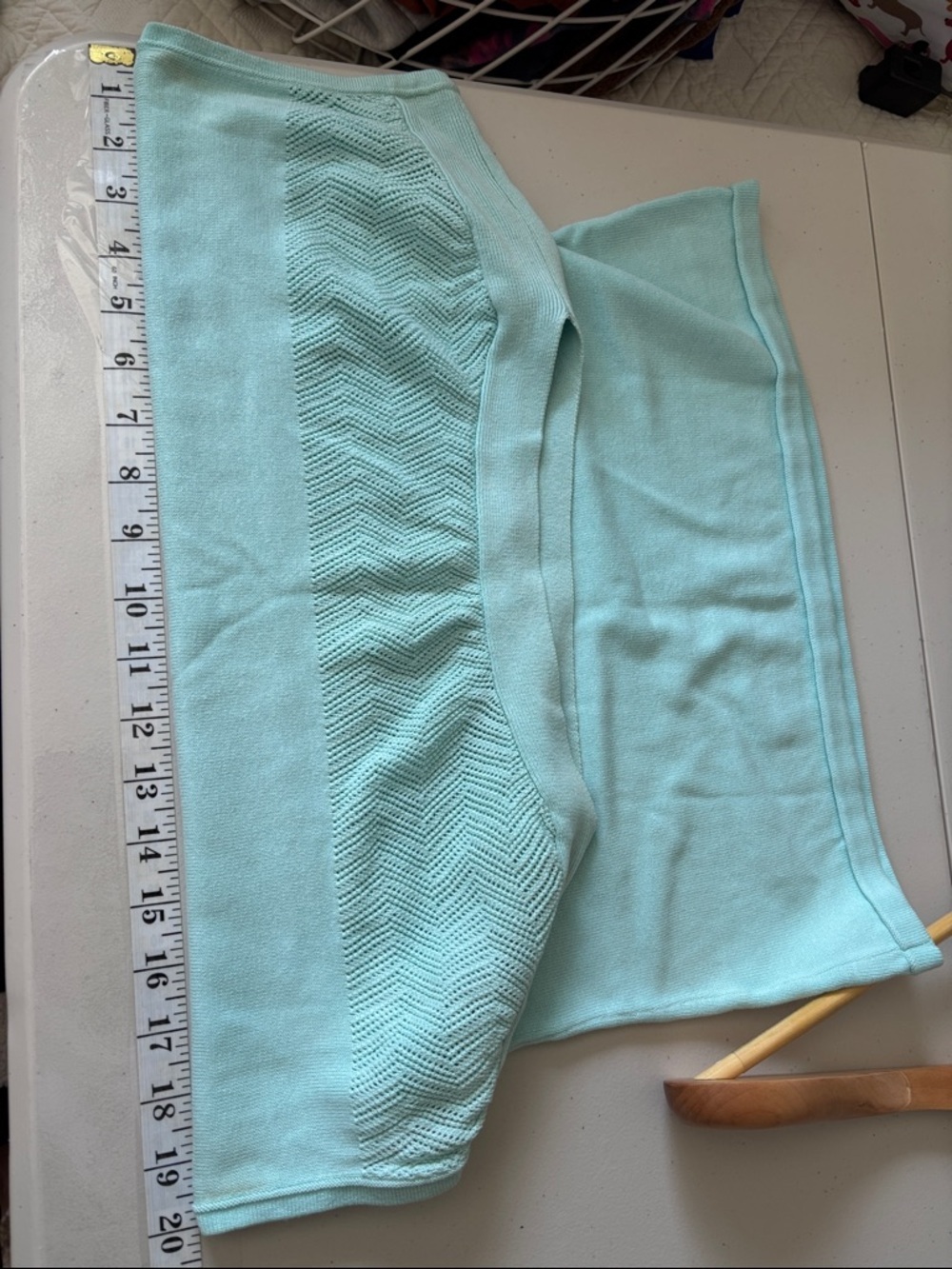 Silk & Cotton Cap Sleeve Blue Pastel Sweater Size Small Boatneck Dainty Feminine - Picture 6 of 9